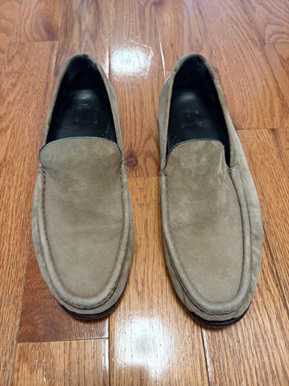 Bruno Magli Men’s Suede Slip-On Loafers in Light Brown